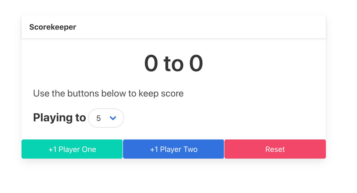 Scorekeeper website